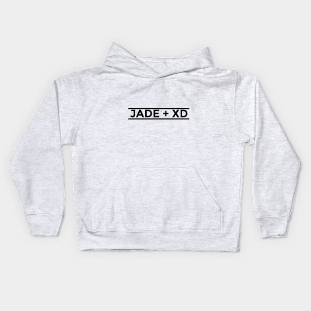 Jade + XD: Black & Simple Kids Hoodie by Jade + XD